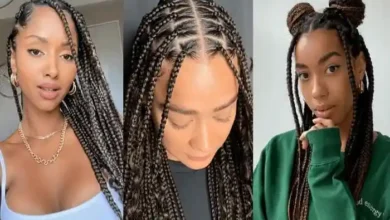 Medium Knotless Braids