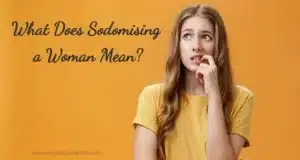 sodomising a woman mean