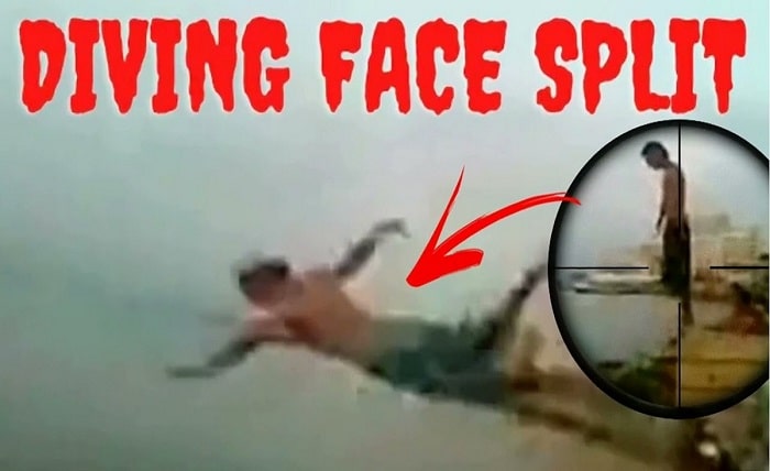 Diving Face Split
