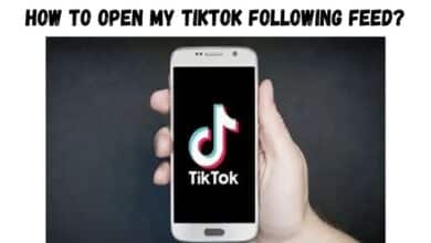 open my tiktok following feed