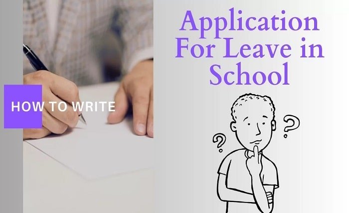 application for leave in school