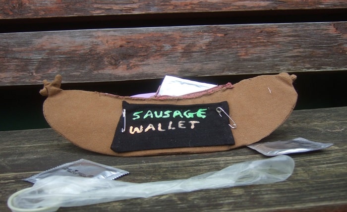 furry sausage wallet