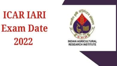 ICAR Exam Date 2022