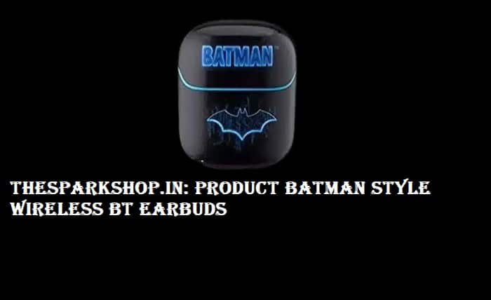 Thesparkshop.in: Product Batman Style Wireless bt Earbuds