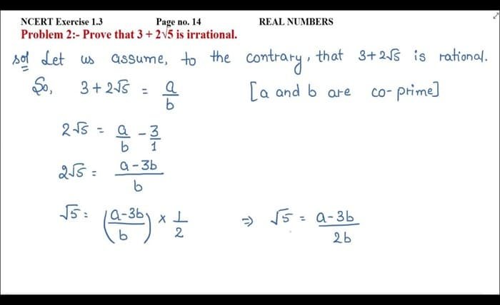 Prove That √2 Is Irrational