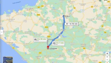 rajkot to junagadh distance