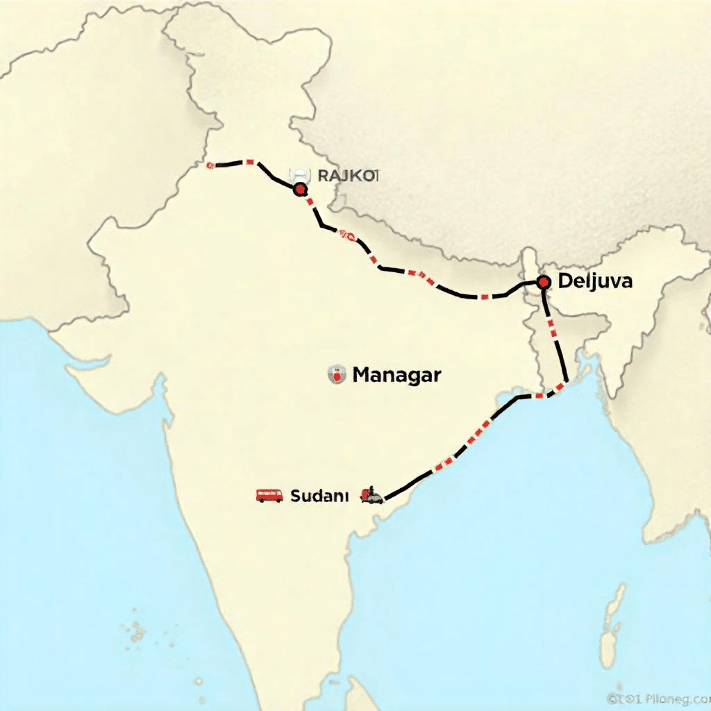 Rajkot to Mahuva Distance, Bus, Train & Road Travel Guide India